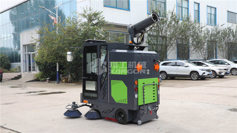 電動掃地機(jī)灑水、噴霧、清掃、吸塵都可以